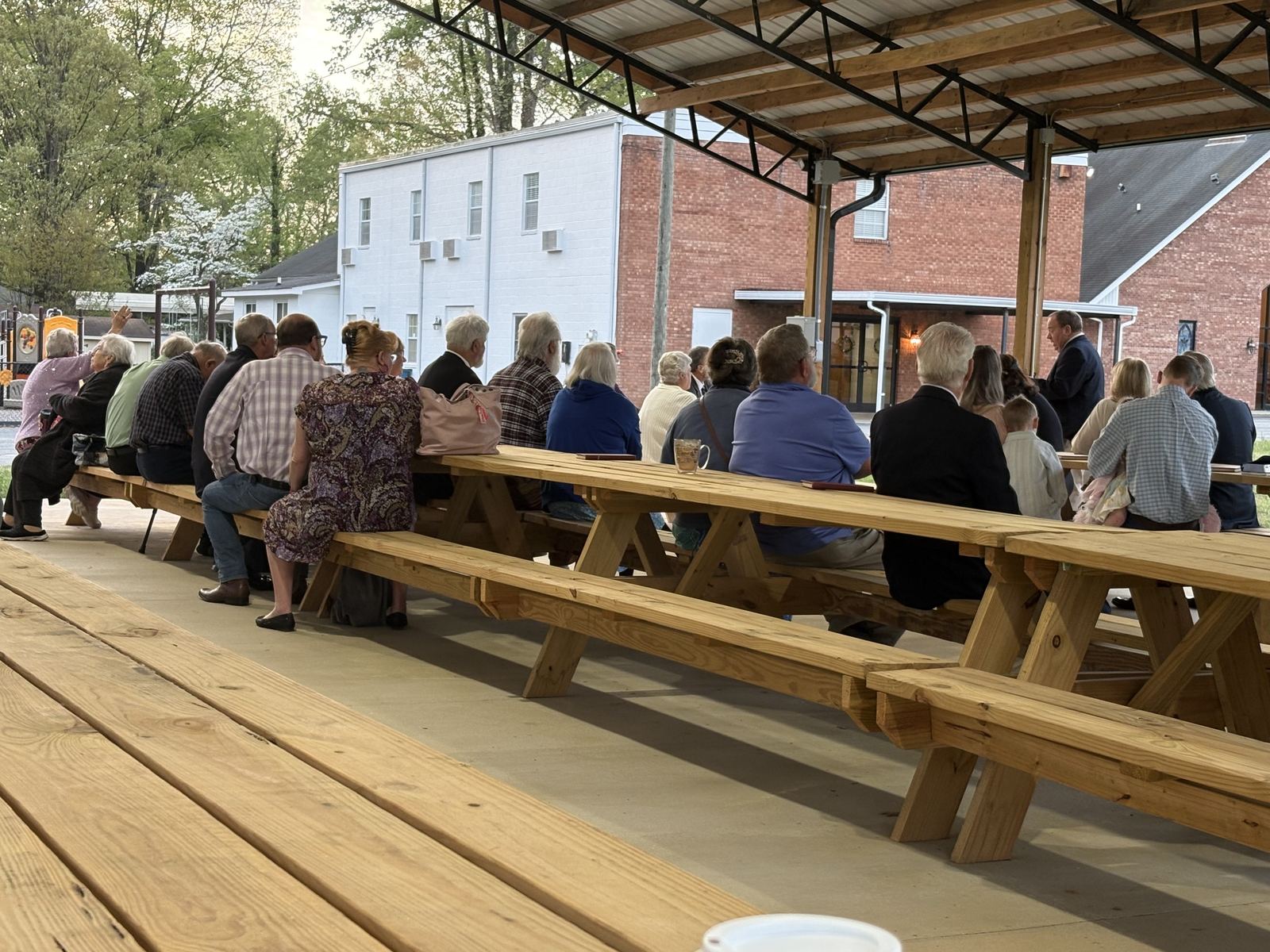 Outdoor ministry gathering